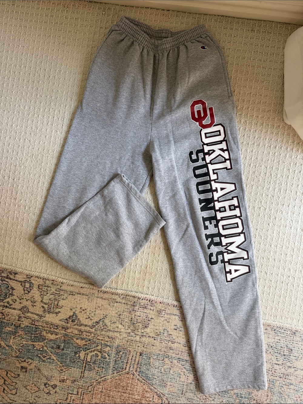 Champion Gray Oklahoma Sooners Graphic Sweatpants